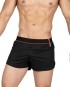 Running Shorts With Inner Pocket - Black Orange [4355]