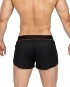 Running Shorts With Inner Pocket - Black Orange [4355]