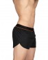 Running Shorts With Inner Pocket - Black Orange [4355]