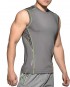 Momentum Construction Gymwear Semi Fit Sleeveless Training Tee-Grey [3469]