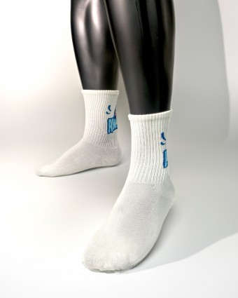 Mid Calf Socks - White [4657]