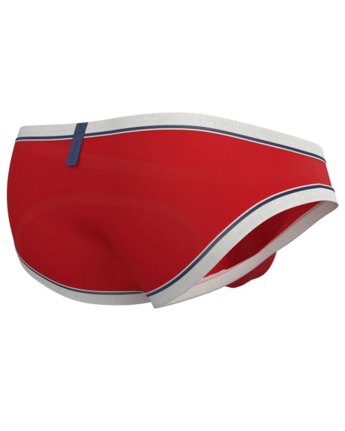 Athlete Low Waist Brief - Score Red [4644]