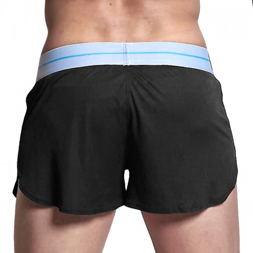 Jersey Running Shorts With Inner Pocket - Black [4328]