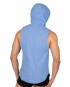 Hoody Muscle Vest - Aqua Blue [4607]