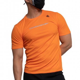 Casual Fit Training Crew Neck Tee - Orange [4215]