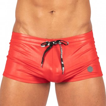Swimwear Islander Whale Skin Swim Shorts-Red [4454]