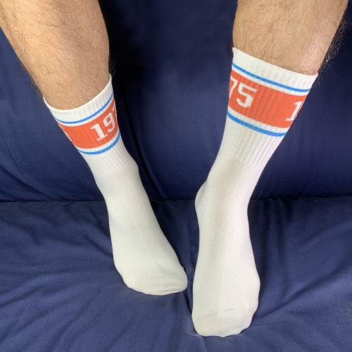 Half Socks - White/OR [4142]