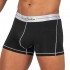 Tencel Mid Waist Boxer Brief - White Mix Velvet Black [4381]