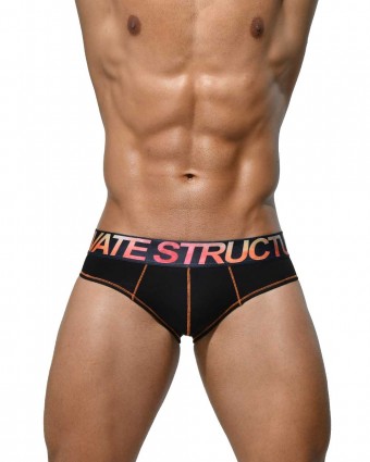 Tencel Mini Brief-Orange Black [3791]
