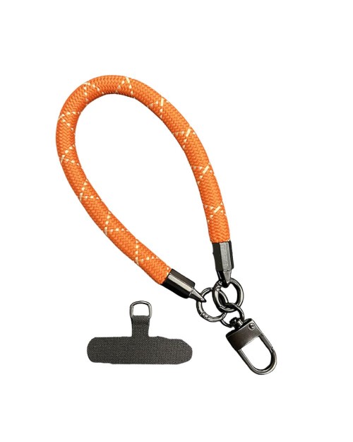 Wrist Phone Strap - Orange Stripes - [4599]