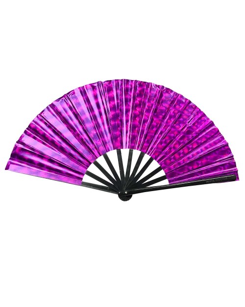 Metalic Party Fan - Metallic Fuchsia [4589]