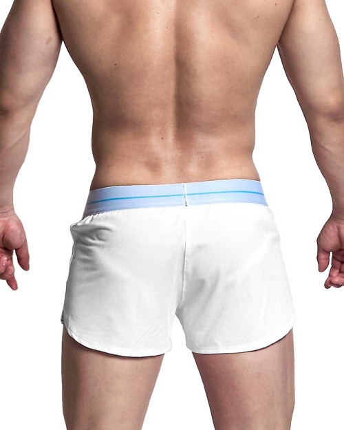 Jersey Running Shorts With Inner Pocket - White [4328]