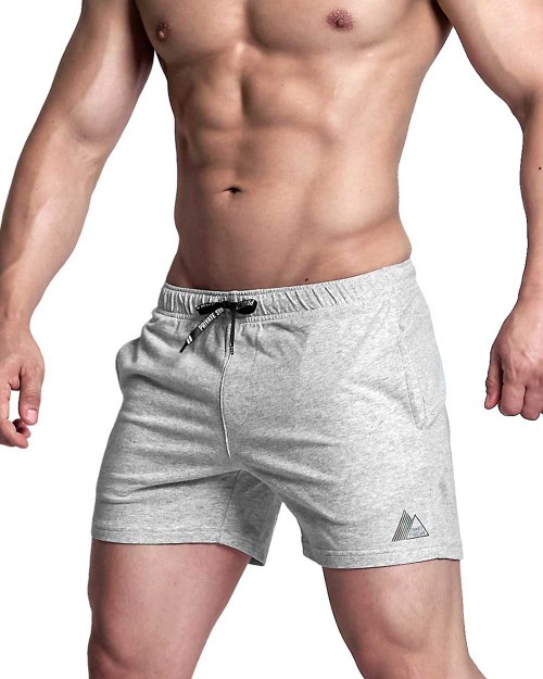 Activewear 2 Pocket Sweat Shorts {Lite Weight Fleece) - Melange [4330]