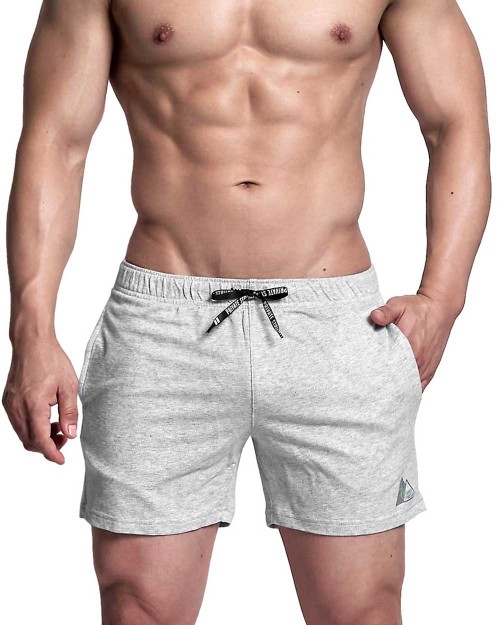 Activewear 2 Pocket Sweat Shorts {Lite Weight Fleece) - Melange [4330]