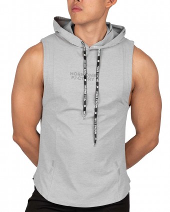 Hoody Mucle Vest - Grey [4607]