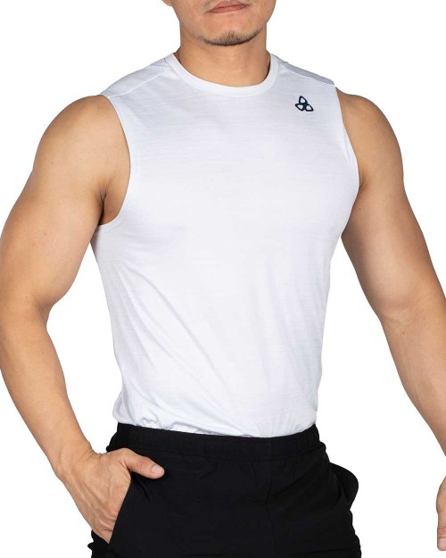 Casual Fit Training Muscle Tank - Frost White [4121]