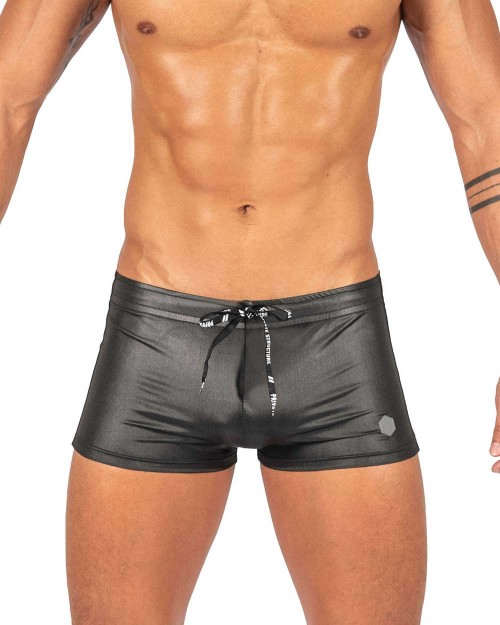 Swimwear Islander Whale Skin Swim Shorts-Black [4454]