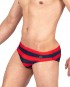 Swimwear Sport Retro Swim Brief-Navy Stripes [4460]