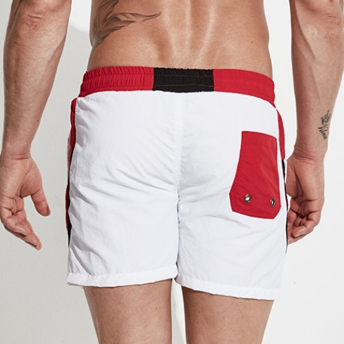 Desmiit Men Beach Shorts Red [4158]