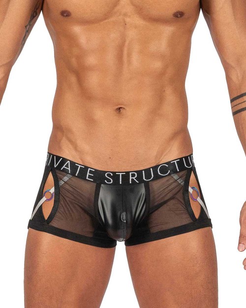 Alpha Low Waist Harness Trunk - Shades of Black [4415]