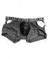 Alpha Low Waist Mesh Back Jockstrap Trunk - Shades of Black [4420]