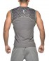 Momentum Construction Gymwear Semi Fit Sleeveless Training Tee-Grey [3469]