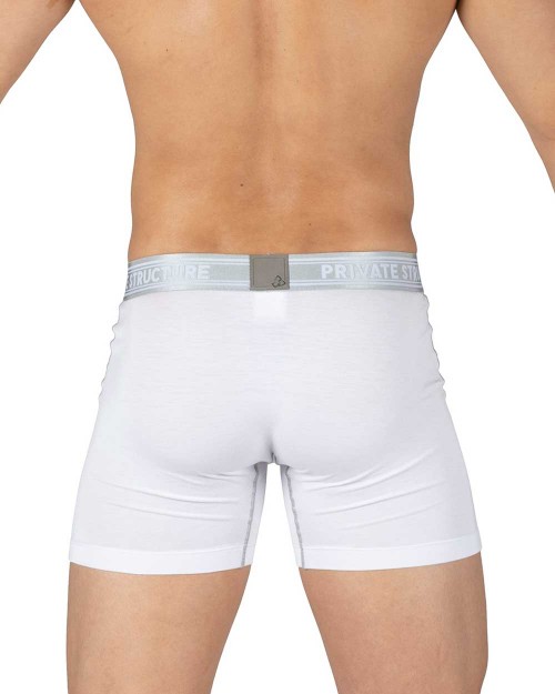 Viscose From Bamboo Mid Waist Boxer Brief - Bright White - [4380]