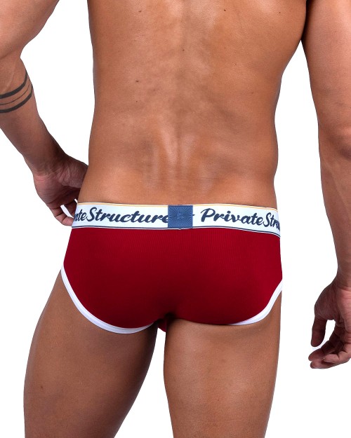 Classic Mid Waist Mini Brief - Rumba Red [4529]