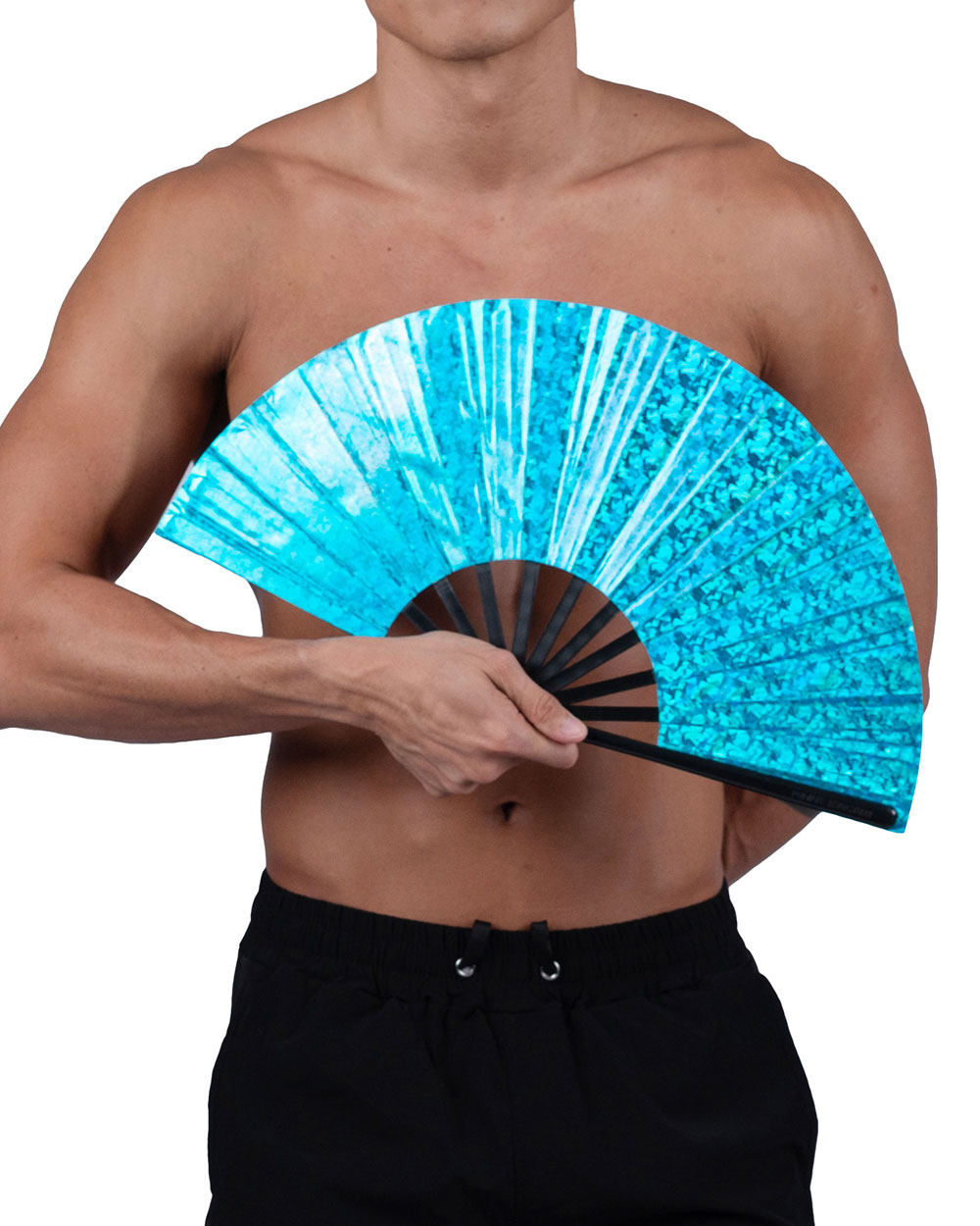 Metalic Party Fan - Metallic SeaBlue [4589]