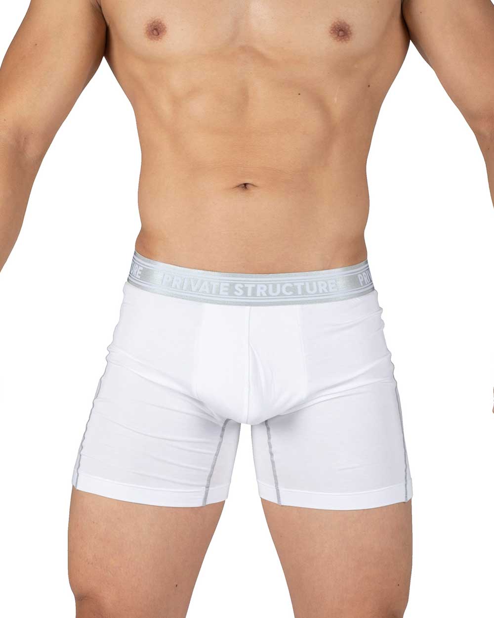 Viscose From Bamboo Mid Waist Boxer Brief - Bright White - [4380]